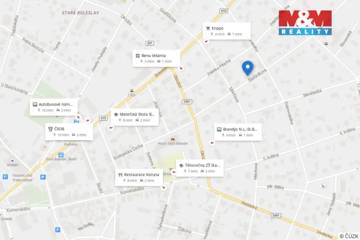 Prodej rodinného domu, Brandýs nad Labem-Stará Boleslav - Stará Boleslav, Štefánikova, 58 m2