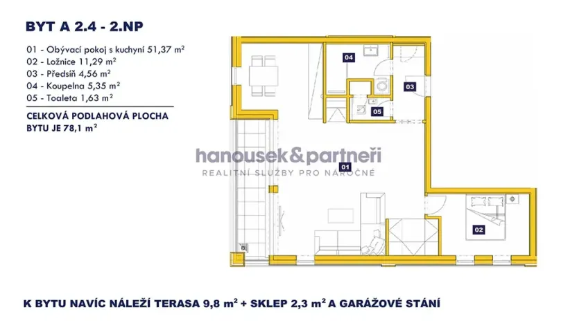 Prodej bytu 2+kk, Vrchlabí, Pražská, 78 m2