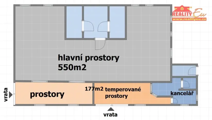Pronájem skladu, Trutnov - Horní Předměstí, Vítězná, 850 m2