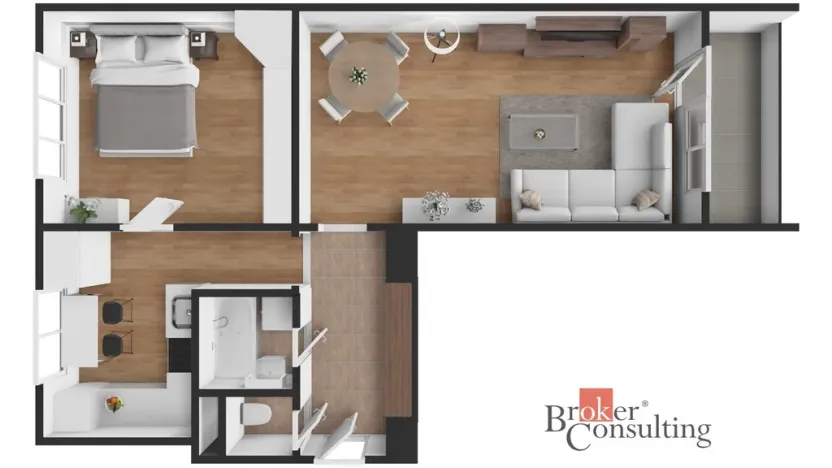 Prodej bytu 2+1, Ostrava - Poruba, Opavská, 52 m2