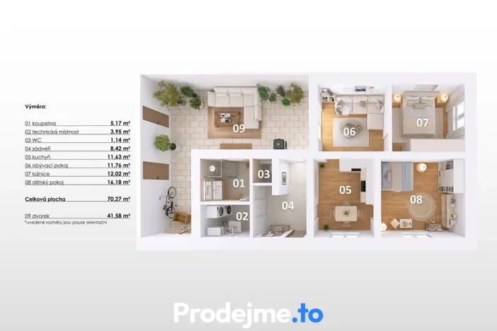 Prodej rodinného domu, Bohutice, 70 m2
