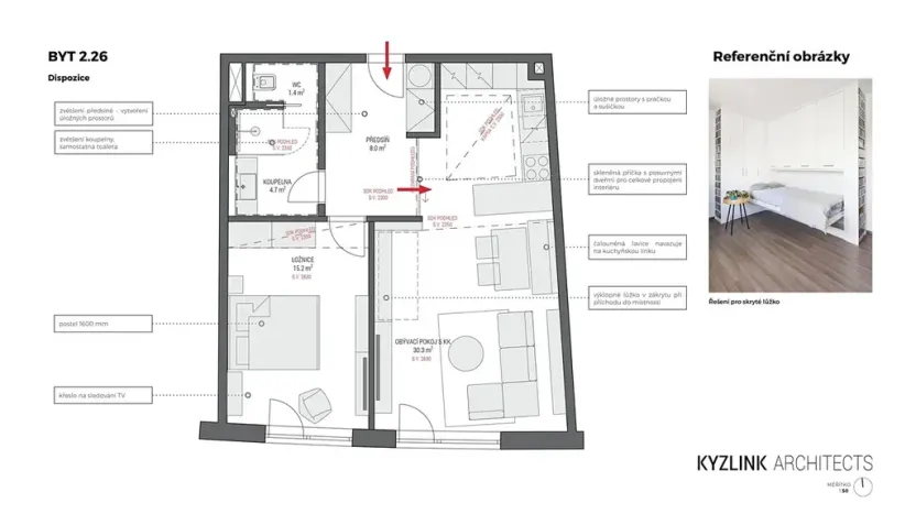 Prodej bytu 2+kk, Brno, Bystrcká, 115 m2