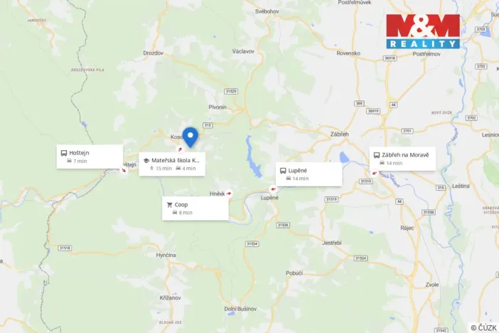 Prodej zahrady, Kosov, 370 m2