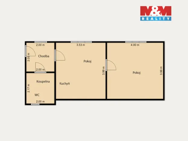 Prodej bytu 2+kk, Karlovy Vary - Rybáře, Rohová, 45 m2