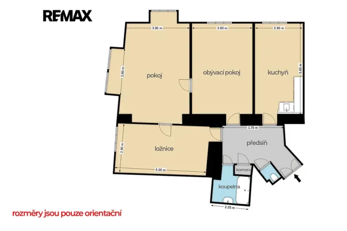 Prodej bytu 3+1, Praha - Smíchov, Svornosti, 99 m2