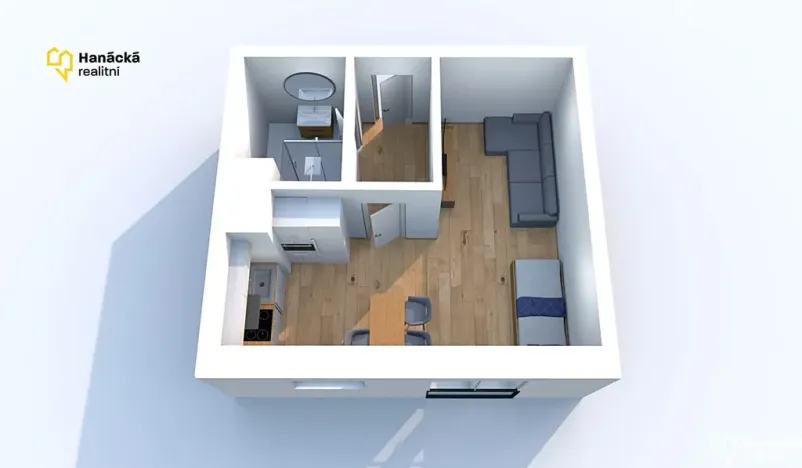 Pronájem bytu 1+kk, Olomouc, Hálkova, 30 m2