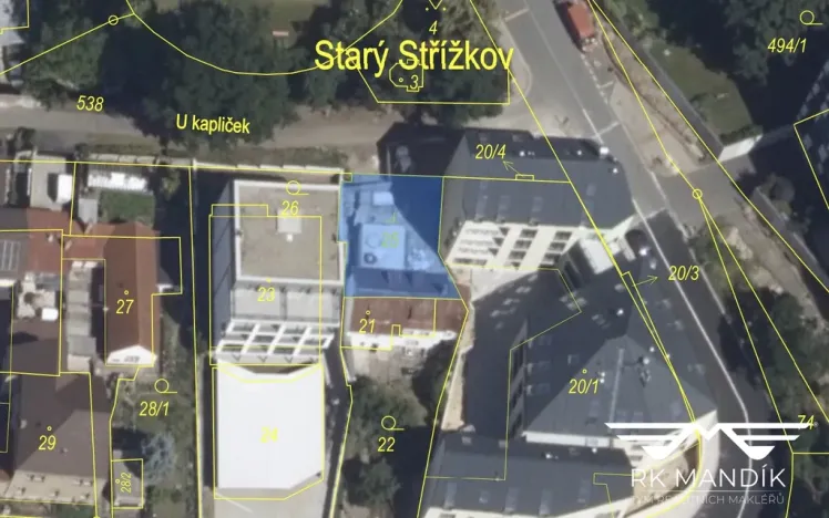 Prodej pozemku pro bydlení, Praha, U kapliček, 167 m2