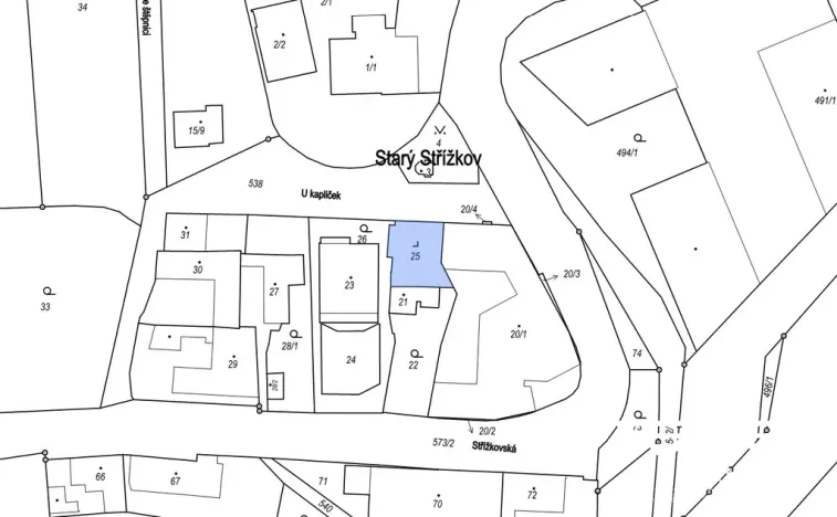 Prodej pozemku pro bydlení, Praha, U kapliček, 167 m2