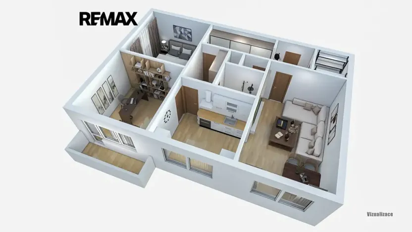 Prodej bytu 3+1, Praha - Malešice, Počernická, 72 m2