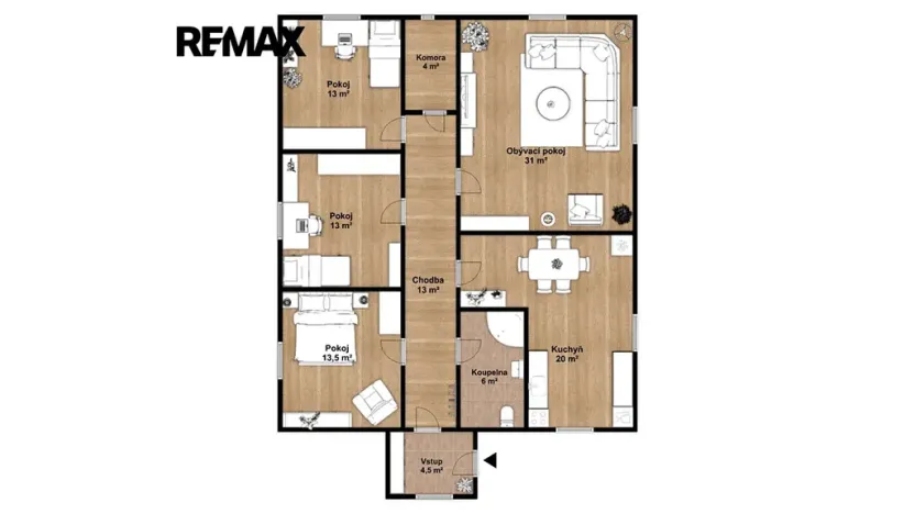 Pronájem bytu 4+1, Líbeznice, Nedvědova, 118 m2