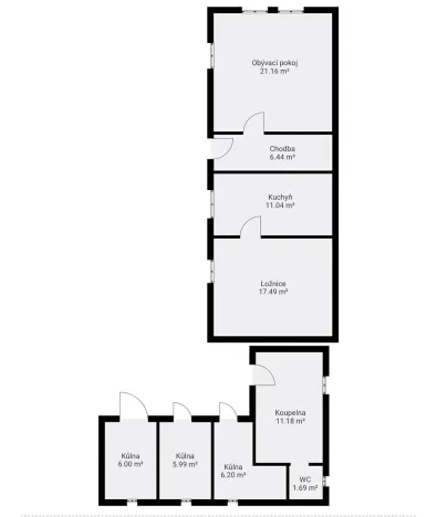 Prodej rodinného domu, Rochlov, 61 m2
