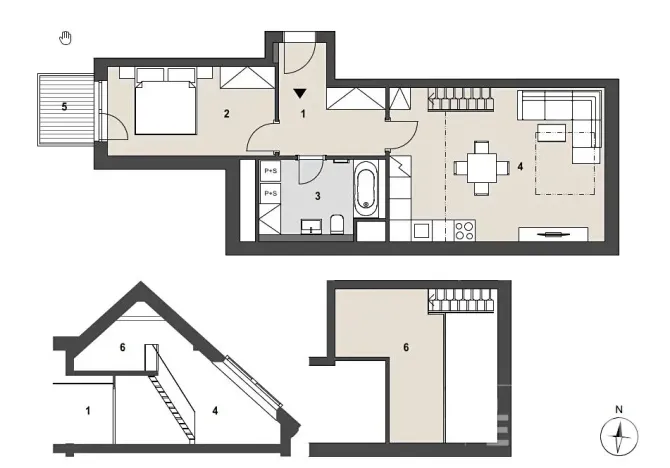 Prodej bytu 2+kk, Praha - Radotín, náměstí Osvoboditelů, 61 m2