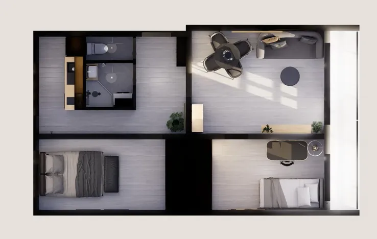 Prodej bytu 3+1, Pardubice - Polabiny, Křičkova, 56 m2