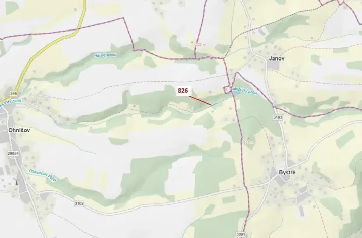 Dražba lesa, Ohnišov, 248 m2