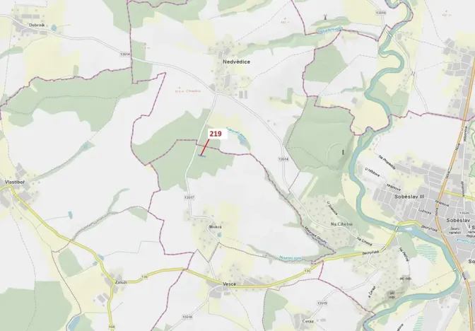 Dražba lesa, Vesce, 1673 m2