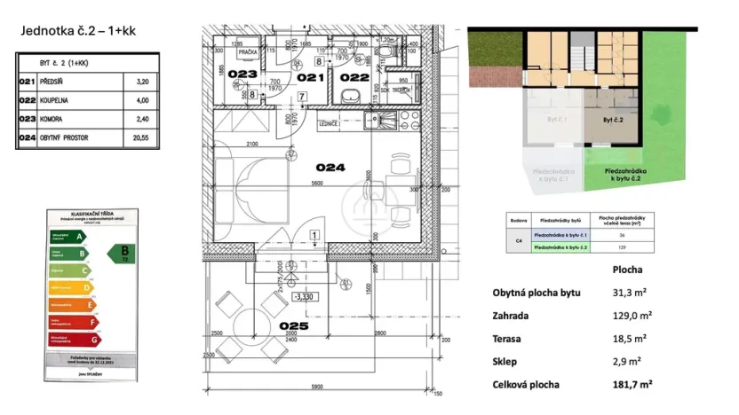 Prodej bytu 1+kk, Lipno nad Vltavou, 31 m2