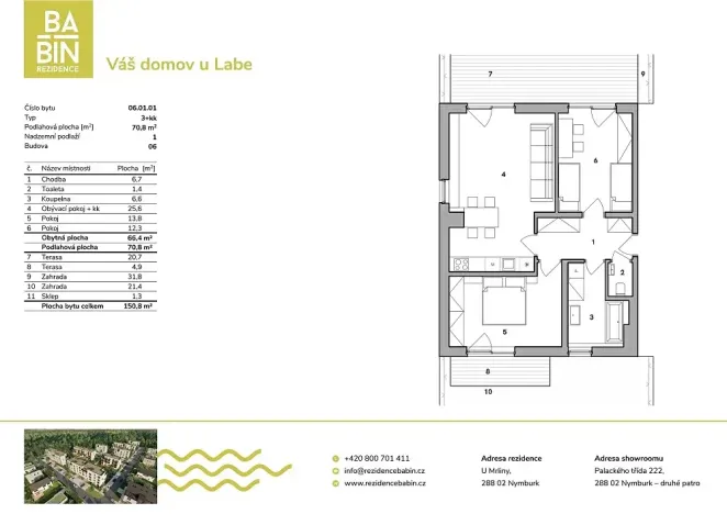 Prodej bytu 3+kk, Nymburk, K Lesu, 71 m2