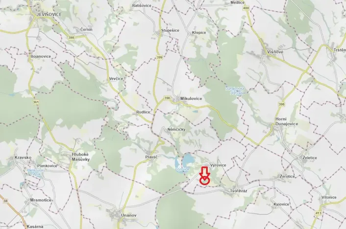 Prodej podílu lesa, Výrovice, 1459 m2