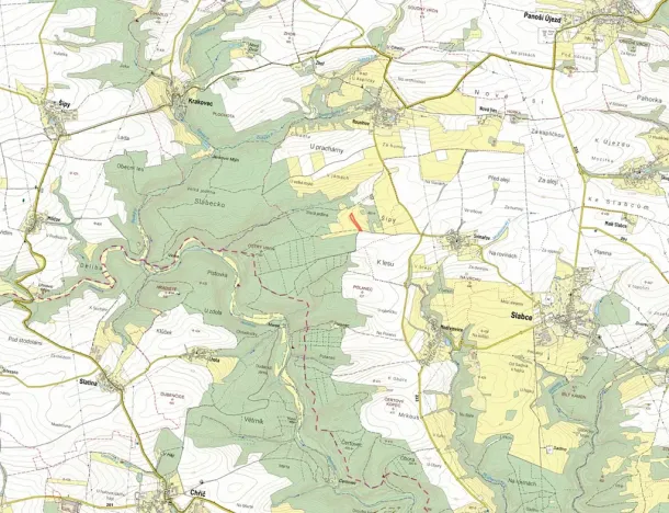 Prodej pole, Slabce, 7076 m2