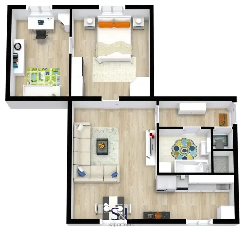 Pronájem bytu 3+kk, Žandov, Děčínská, 66 m2