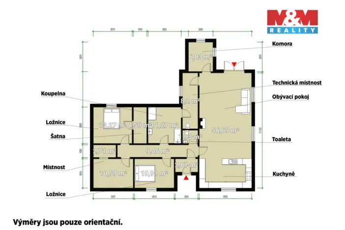 Prodej rodinného domu, Tymákov, 154 m2