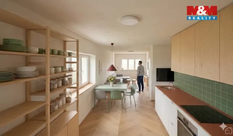 Pronájem bytu 2+kk, Moravany, 9. května, 56 m2