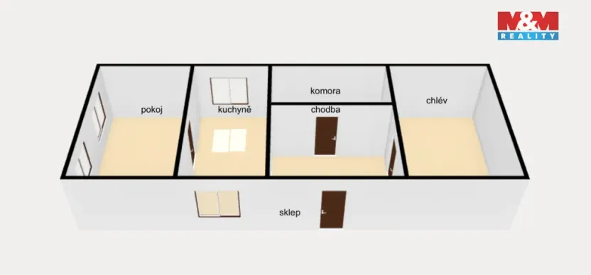Prodej rodinného domu, Červený Kostelec - Horní Kostelec, 80 m2