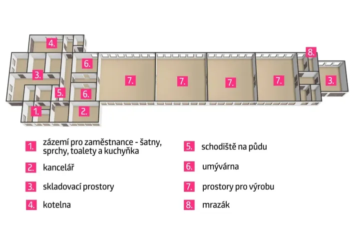 Prodej zemědělského objektu, Moravské Budějovice - Vranín, 900 m2