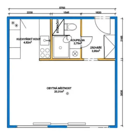 Prodej bytu 1+kk, Louny, Lipová, 34 m2