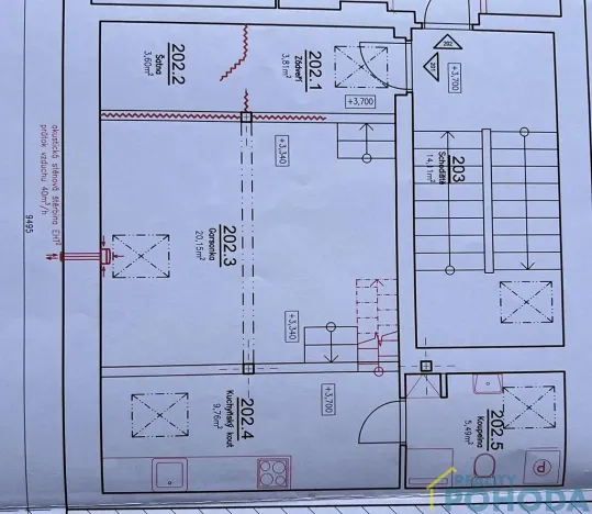 Pronájem bytu 2+kk, Holice, Hradecká, 54 m2