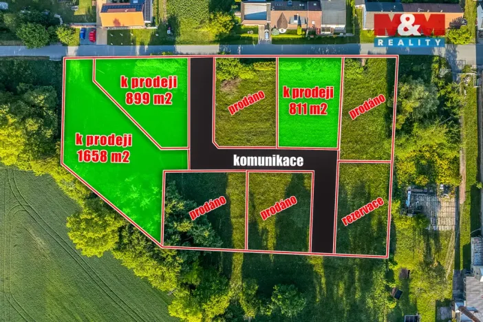 Prodej pozemku pro bydlení, Hrobice, 811 m2