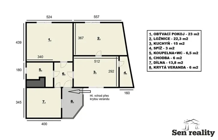 Prodej rodinného domu, Stradouň, 90 m2