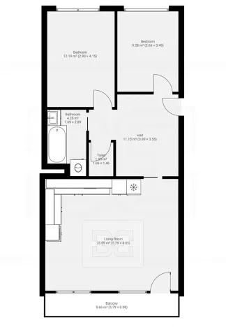 Pronájem bytu 3+kk, Praha - Braník, Novodvorská, 71 m2