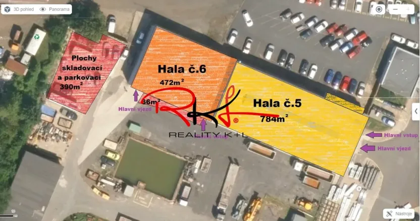 Pronájem výrobních prostor, Roudnice nad Labem, Kratochvílova, 1256 m2