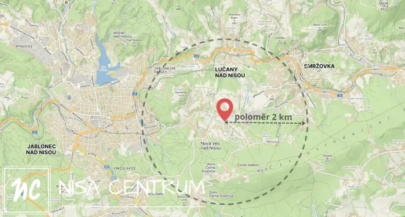 Prodej louky, Nová Ves nad Nisou, 1671 m2