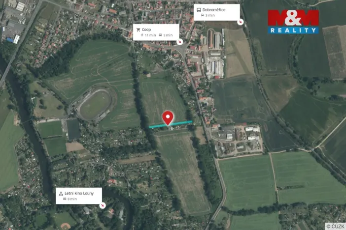 Prodej pozemku, Louny, 2032 m2