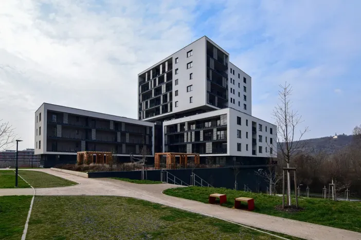 Pronájem bytu 1+kk, Praha - Modřany, Mezi vodami, 41 m2