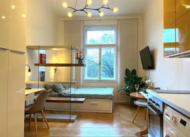 Pronájem bytu 1+kk, Praha - Nusle, náměstí Bratří Synků, 23 m2