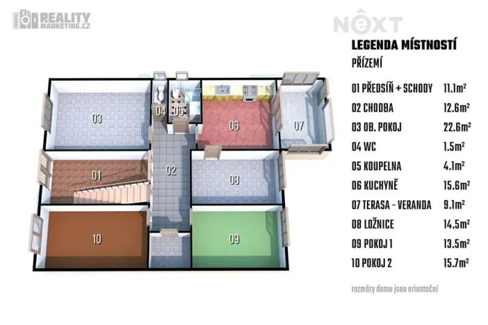 Prodej rodinného domu, Přítluky, Poštovní, 210 m2