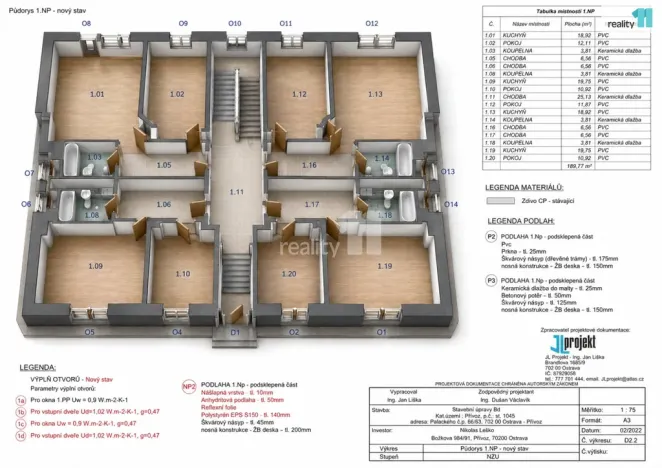 Prodej činžovního domu, Ostrava - Přívoz, Palackého, 1192 m2