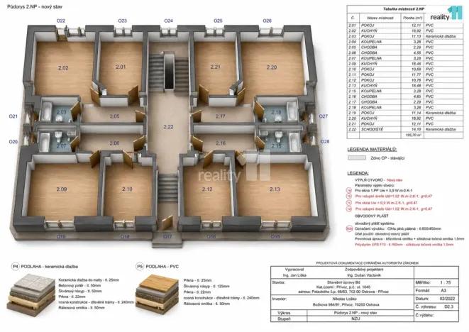 Prodej činžovního domu, Ostrava - Přívoz, Palackého, 1192 m2