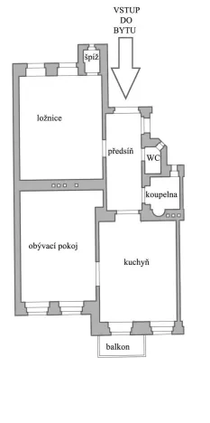Pronájem bytu 2+1, Praha - Vinohrady, Dykova, 90 m2