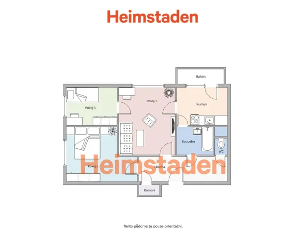Pronájem bytu 3+1, Havířov - Podlesí, Kosmonautů, 64 m2