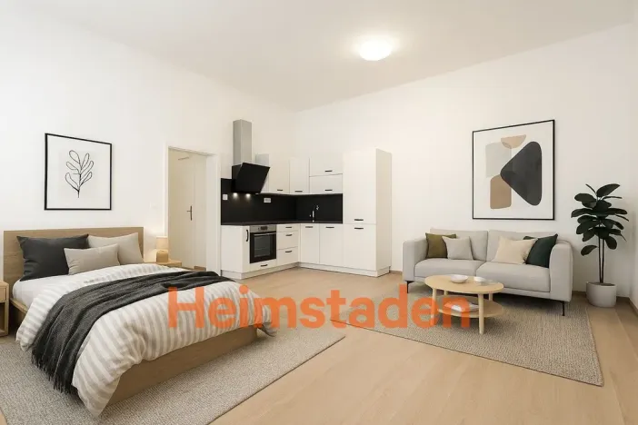 Pronájem bytu 1+kk, Ostrava - Moravská Ostrava, Dvořákova, 44 m2