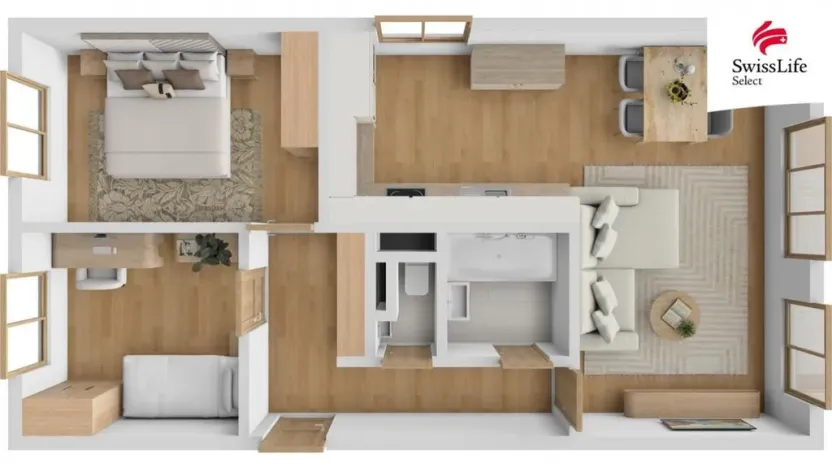 Pronájem bytu 3+kk, Neratovice, Na Výsluní, 66 m2