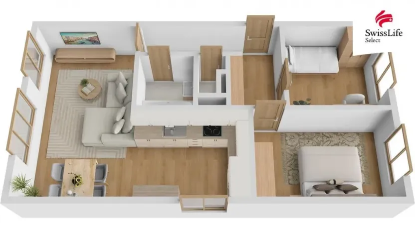 Pronájem bytu 3+kk, Neratovice, Na Výsluní, 66 m2