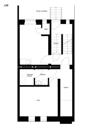 Pronájem bytu 2+kk, Brno - Židenice, Mrkosova, 41 m2
