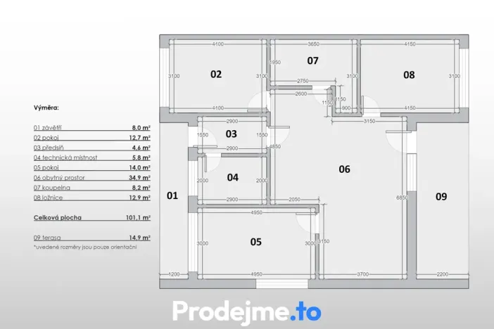 Prodej rodinného domu, Hevlín, 101 m2