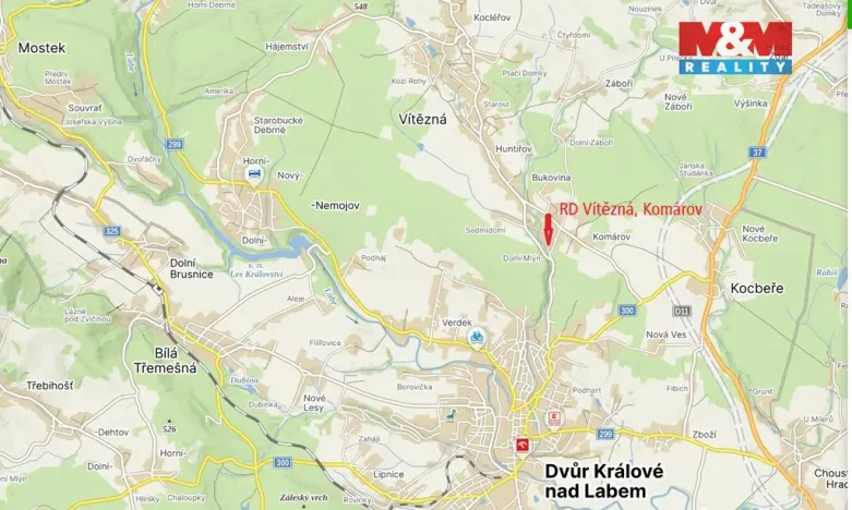 Prodej rodinného domu, Vítězná - Komárov, 128 m2