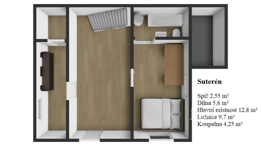 Prodej rodinného domu, Třebotov, Na Potoce, 107 m2